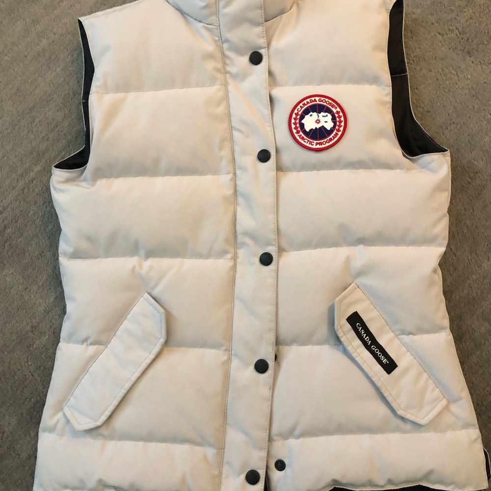 Canada Goose White Puffer Vest